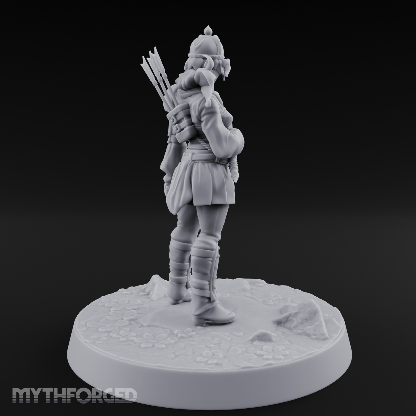 Serrated Blade Human Warrior Miniature for Dungeons and Dragons, Pathfinder or other TTRPGs