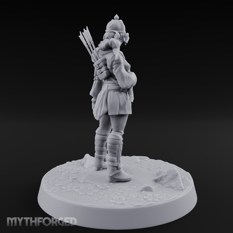 Serrated Blade Human Warrior Miniature for Dungeons and Dragons, Pathfinder or other TTRPGs