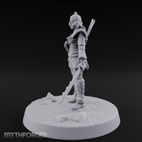 Serrated Blade Human Warrior Miniature for Dungeons and Dragons, Pathfinder or other TTRPGs