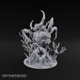 Nothing Brotherly About It Dunwich Horror with Horns, Claw-Limbs and Dead Trees