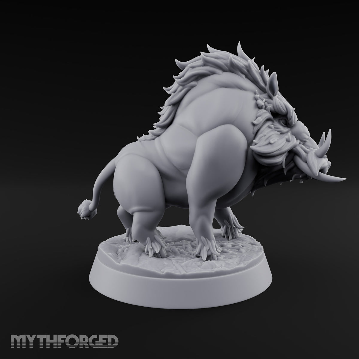 Mud on Both Tusks Boar Beast A