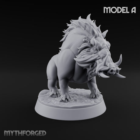 Mud on Both Tusks Boar Beasts — A