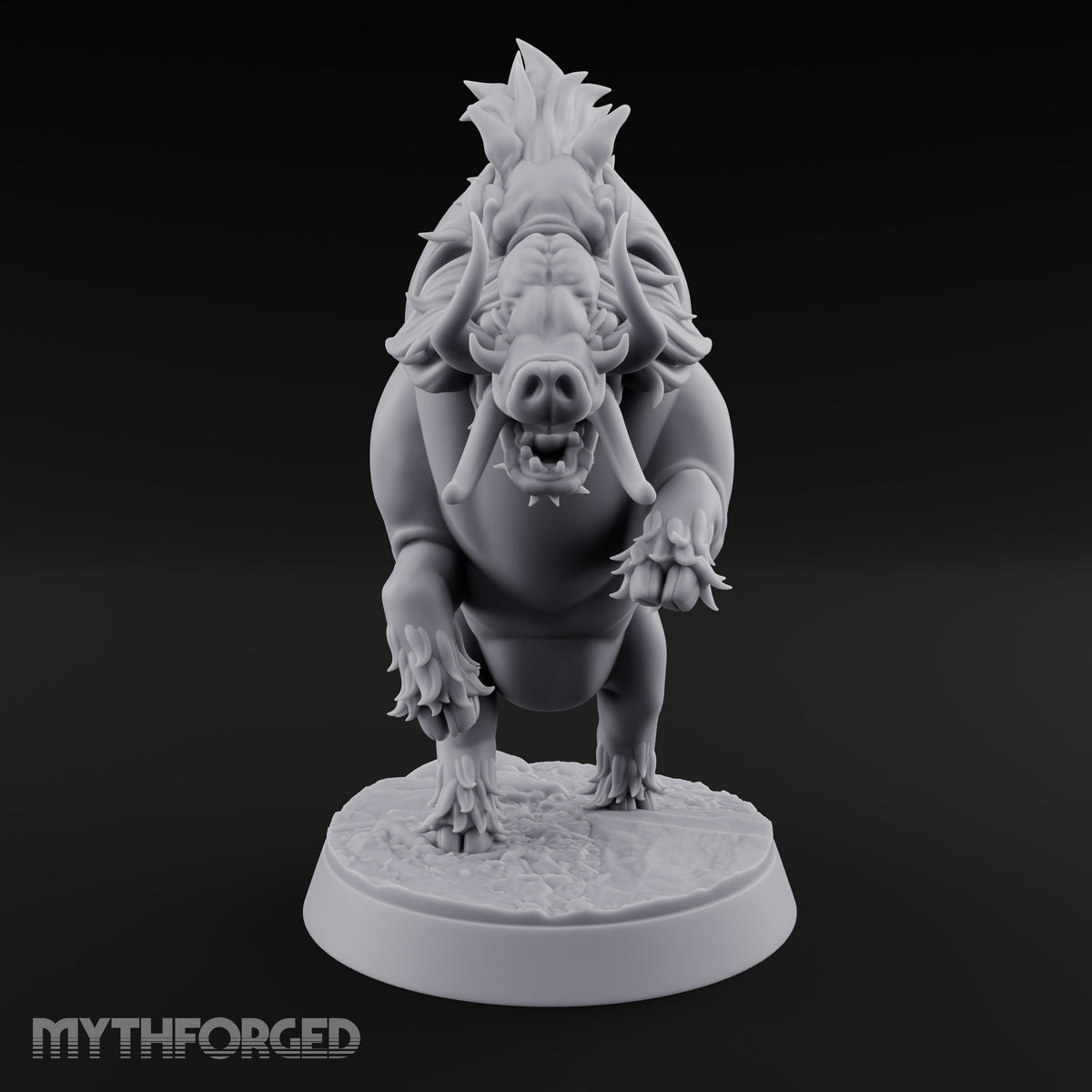 Mud on Both Tusks Boar Beast B