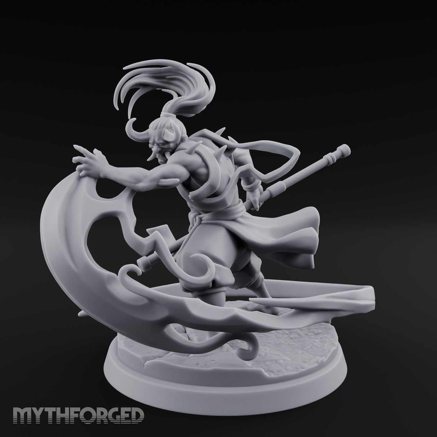 Wind Whipping Staff Spinning Oni Shaman gallery 1