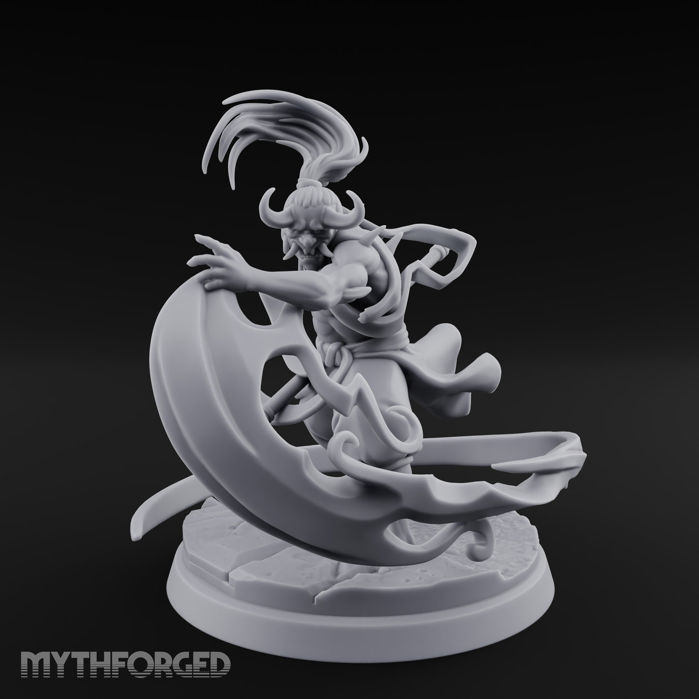 Wind Whipping Staff Spinning Oni Shaman gallery 2