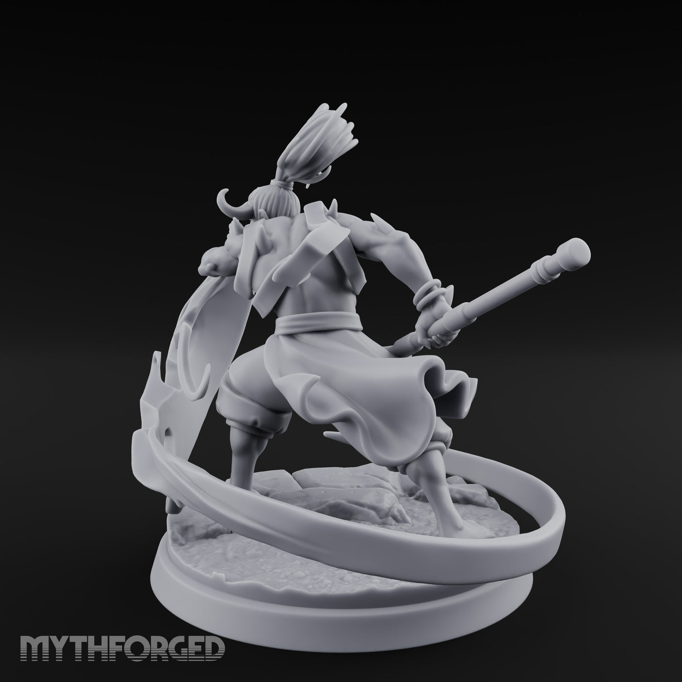 Wind Whipping Staff Spinning Oni Shaman gallery 7
