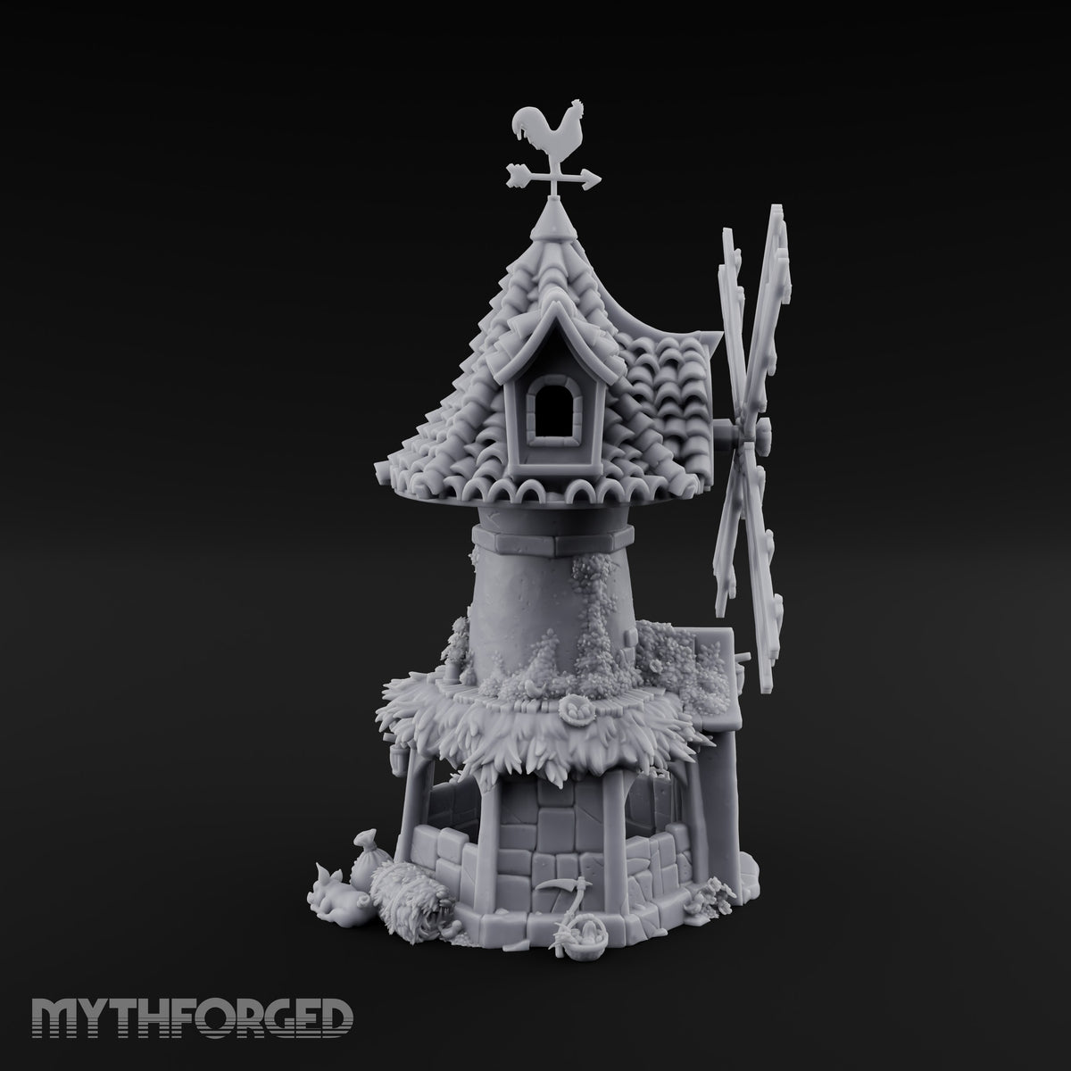 Rooster-Vane Windmill