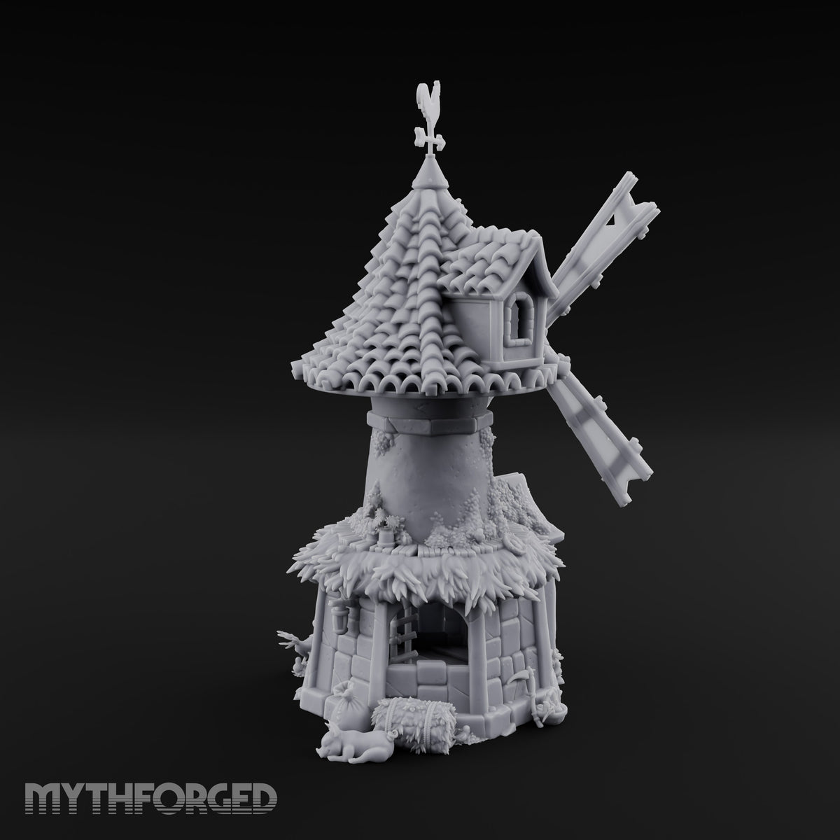 Rooster-Vane Windmill