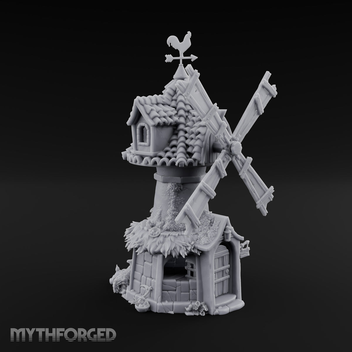 Rooster-Vane Windmill