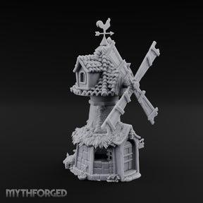 Rooster-Vane Windmill