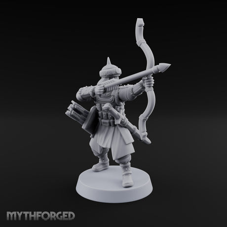 Steppe Wind at Their Backs Human Steppe Archers with Recurve Bows — A