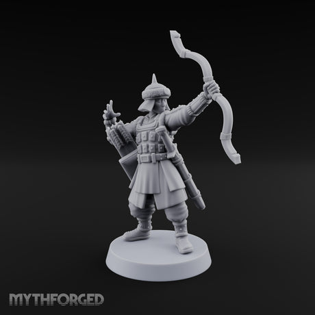 Steppe Wind at Their Backs Human Steppe Archers with Recurve Bows — C