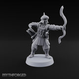 Steppe Wind at Their Backs Human Steppe Archers with Recurve Bows — D