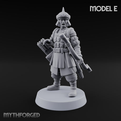 Steppe Wind at Their Backs Human Steppe Archers with Recurve Bows — E