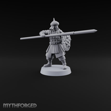 Pointed Opinions Human Steppe Spearmen with Studded Round Shields and Spiked Helms — A