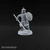Pointed Opinions Human Steppe Spearmen with Studded Round Shields and Spiked Helms — B