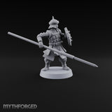 Pointed Opinions Human Steppe Spearmen with Studded Round Shields and Spiked Helms — B