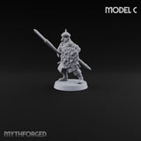 Pointed Opinions Human Steppe Spearmen with Studded Round Shields and Spiked Helms — C