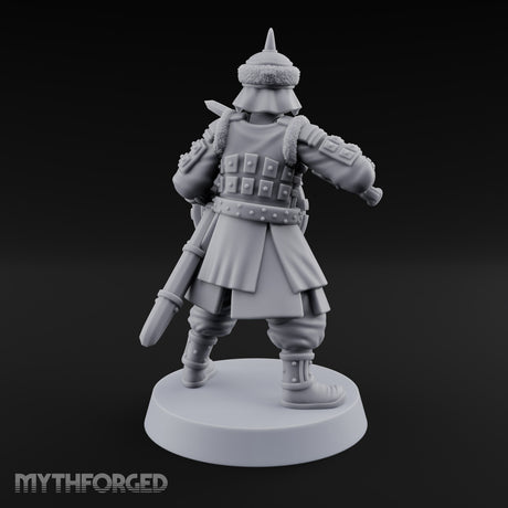 Shields Studded, Steel Singing Human Steppe Swordsman A