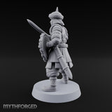 Shields Studded, Steel Singing Human Steppe Swordsman A