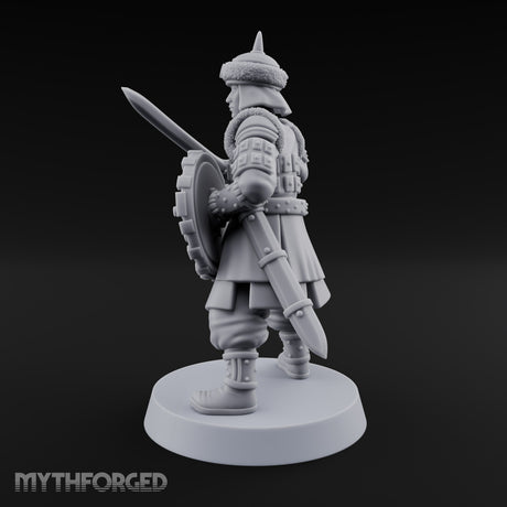 Shields Studded, Steel Singing Human Steppe Swordsman A
