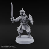 Shields Studded, Steel Singing Human Steppe Swordsman B