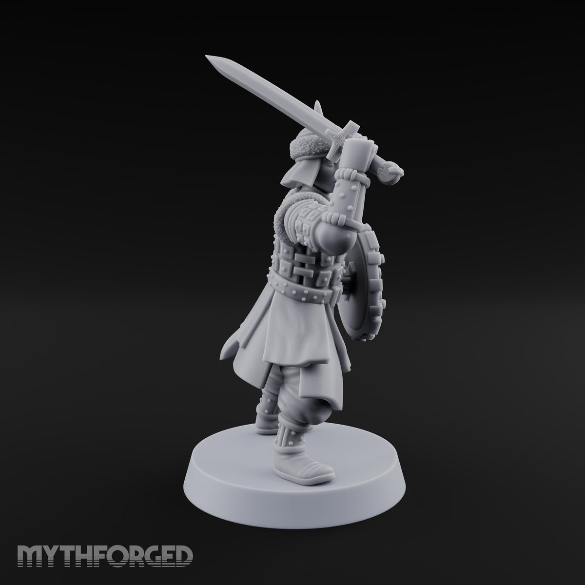 Shields Studded, Steel Singing Human Steppe Swordsman C