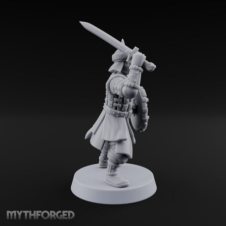 Shields Studded, Steel Singing Human Steppe Swordsman C
