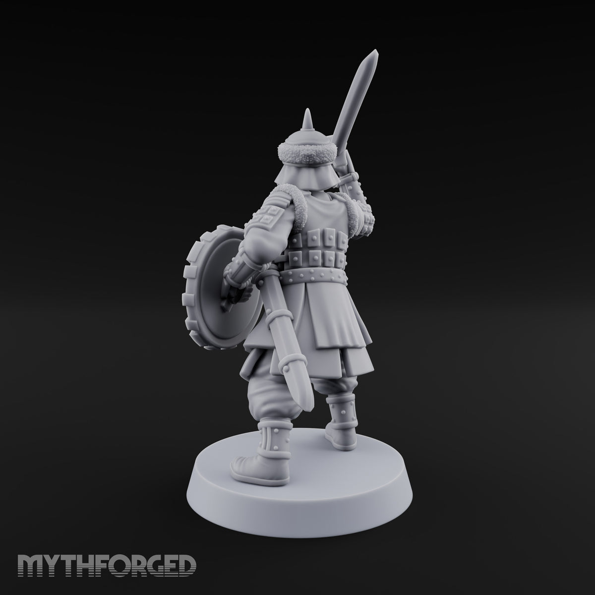 Shields Studded, Steel Singing Human Steppe Swordsman C