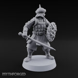 Shields Studded, Steel Singing Human Steppe Swordsman D