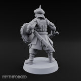 Shields Studded, Steel Singing Human Steppe Swordsman D