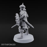 Shields Studded, Steel Singing Human Steppe Swordsman D