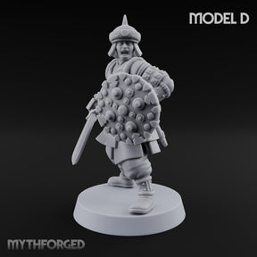 Shields Studded, Steel Singing Human Steppe Swordsman D
