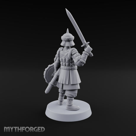 Shields Studded, Steel Singing Human Steppe Swordsman E