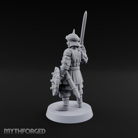 Shields Studded, Steel Singing Human Steppe Swordsman E