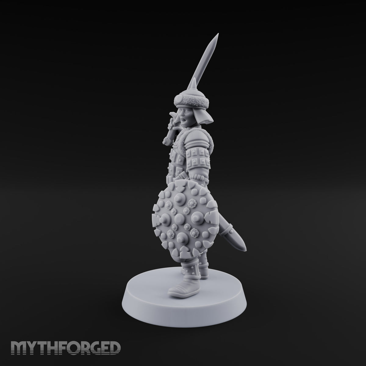 Shields Studded, Steel Singing Human Steppe Swordsman E