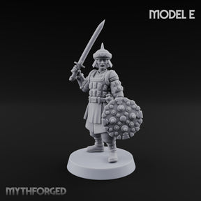 Shields Studded, Steel Singing Human Steppe Swordsman E