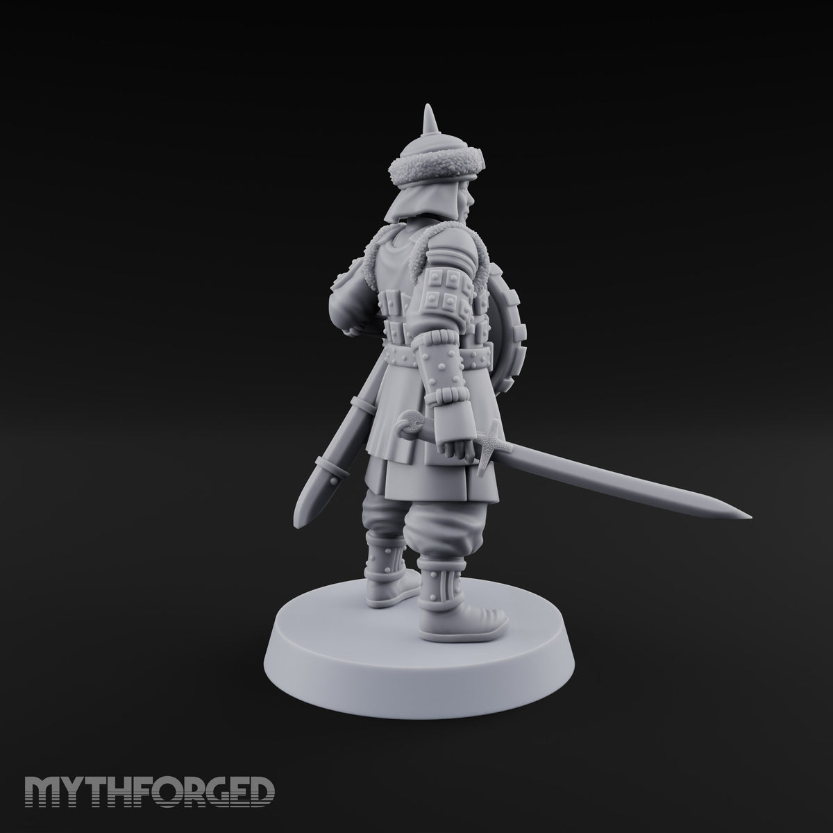Shields Studded, Steel Singing Human Steppe Swordsman F