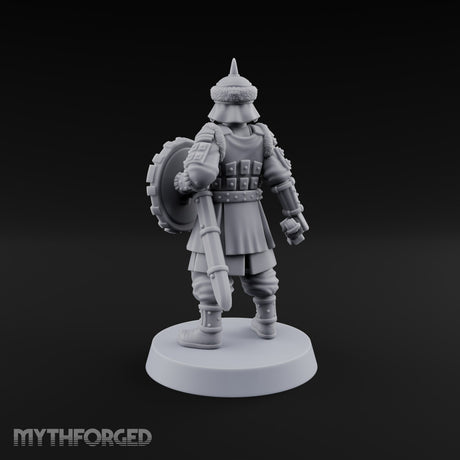 Shields Studded, Steel Singing Human Steppe Swordsman F