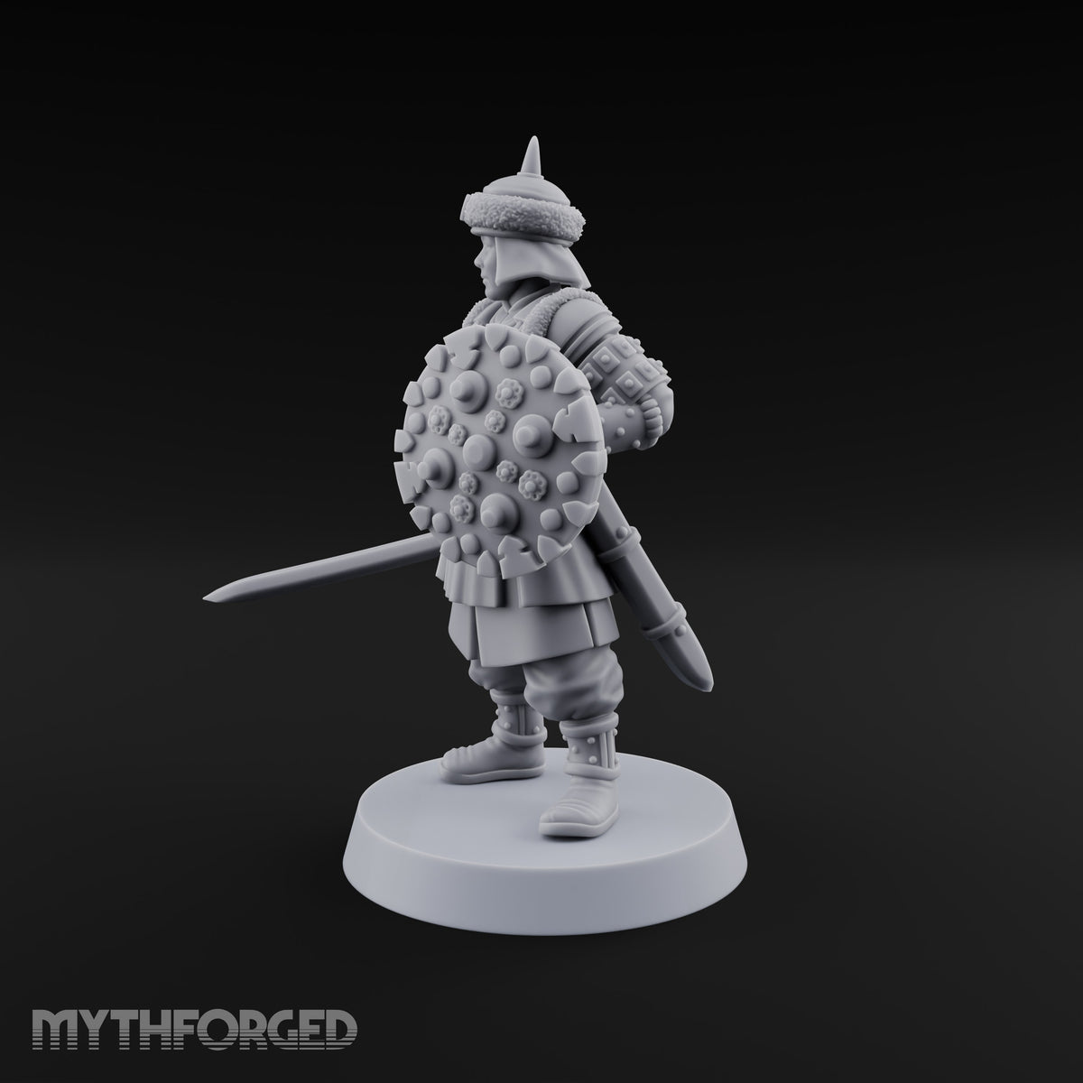 Shields Studded, Steel Singing Human Steppe Swordsman F