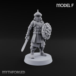 Shields Studded, Steel Singing Human Steppe Swordsman F