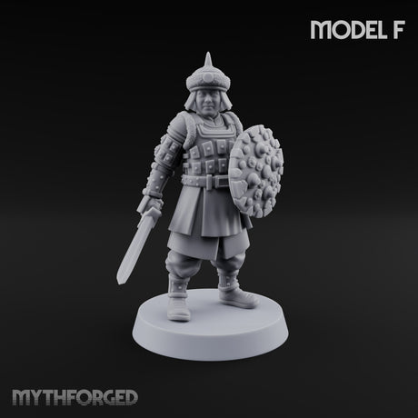 Shields Studded, Steel Singing Human Steppe Swordsman F