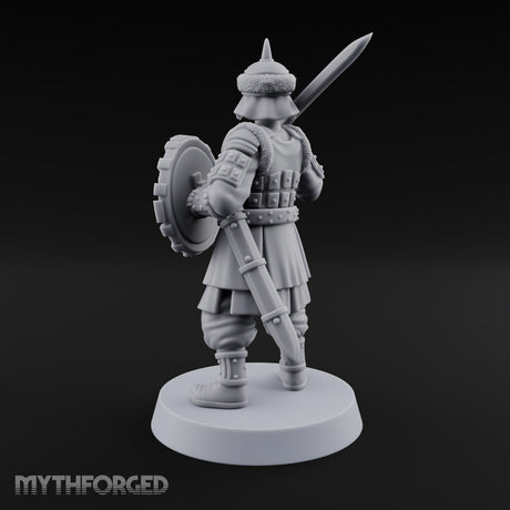 Shields Studded, Steel Singing Human Steppe Swordsman G