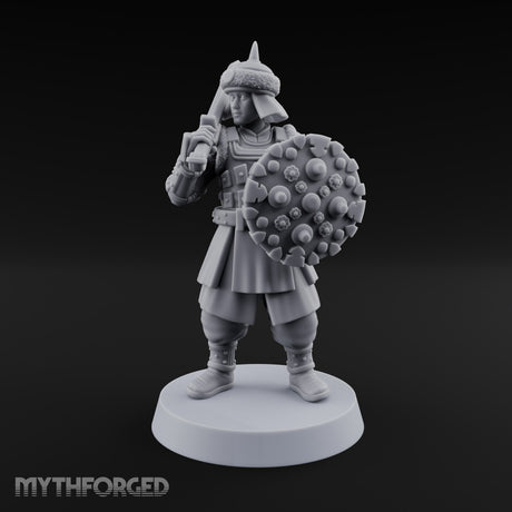 Shields Studded, Steel Singing Human Steppe Swordsman G