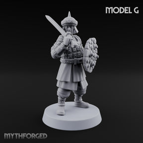 Shields Studded, Steel Singing Human Steppe Swordsman G