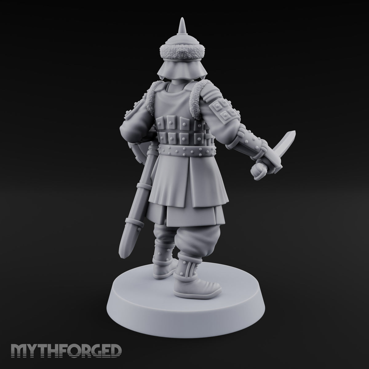 Shields Studded, Steel Singing Human Steppe Swordsman H