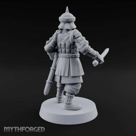Shields Studded, Steel Singing Human Steppe Swordsman H