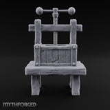 Vintage Needs Pressing Wooden Winery Furniture Set — C