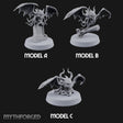 Wing Snapping Vargouilles Miniature for Dungeons and Dragons, Pathfinder or other TTRPGs