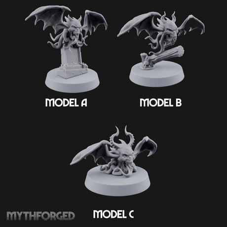 Wing Snapping Vargouilles Miniature for Dungeons and Dragons, Pathfinder or other TTRPGs